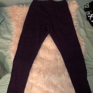 Purple Heathered Leggings